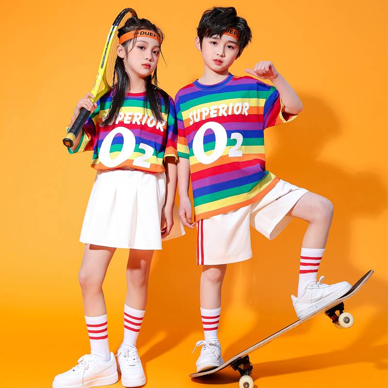 Children's cheerleading service elementary school students' spring sports conference Kindergarten service Lala team performance clothing