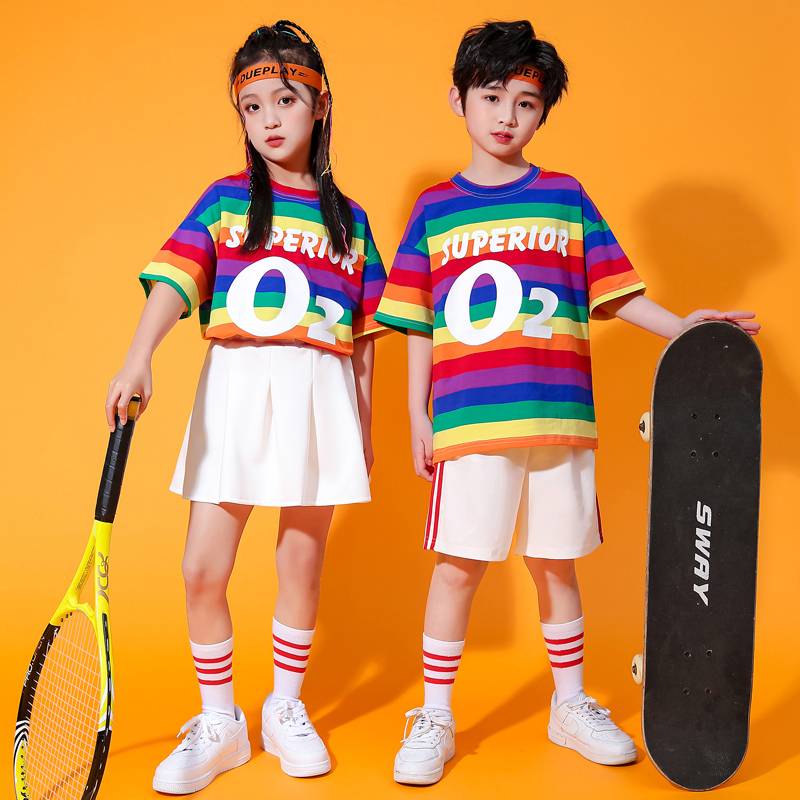 Children's cheerleading service elementary school students' spring sports conference Kindergarten service Lala team performance clothing