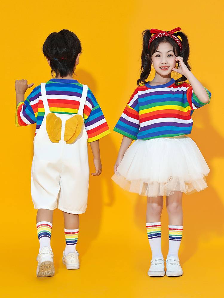 Children's Children's La Team Performance Service Kindergarten Chorus Chorus Children's Primary School Student La La Rala Performance Clothing