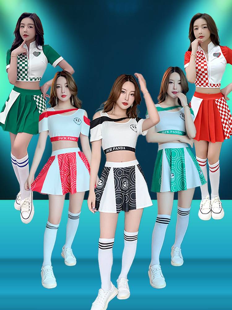 La La team clothing women's set world football baby cup sexy Lala team performance clothing suit model dj