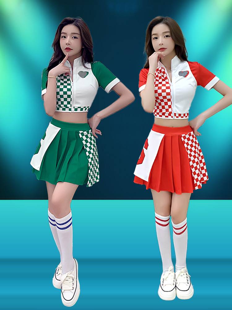 La La team clothing women's set world football baby cup sexy Lala team performance clothing suit model dj