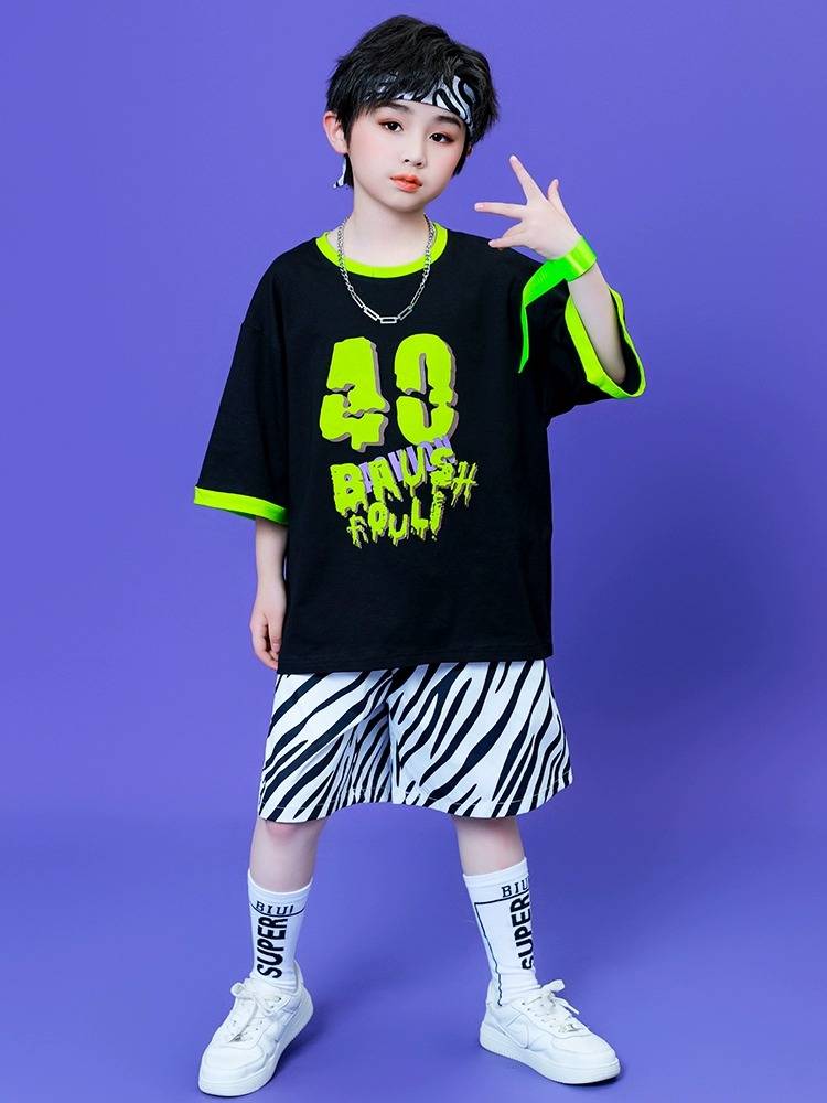 Primary school sports meeting class service kindergarten hip -hop hip -hop jazz dance chorus performance clothing cheerleader performance service