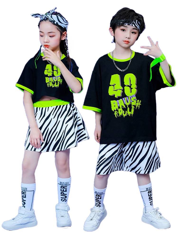 Primary school sports meeting class service kindergarten hip -hop hip -hop jazz dance chorus performance clothing cheerleader performance service