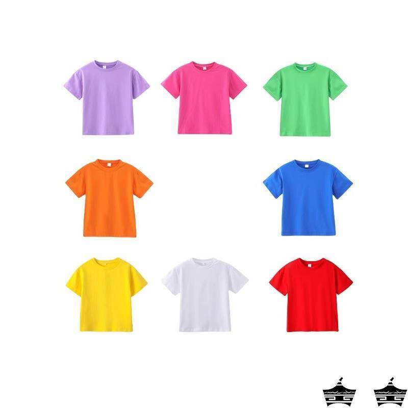 Children's candy color short -sleeved cheerleading team dance service children's movement is really wonderful