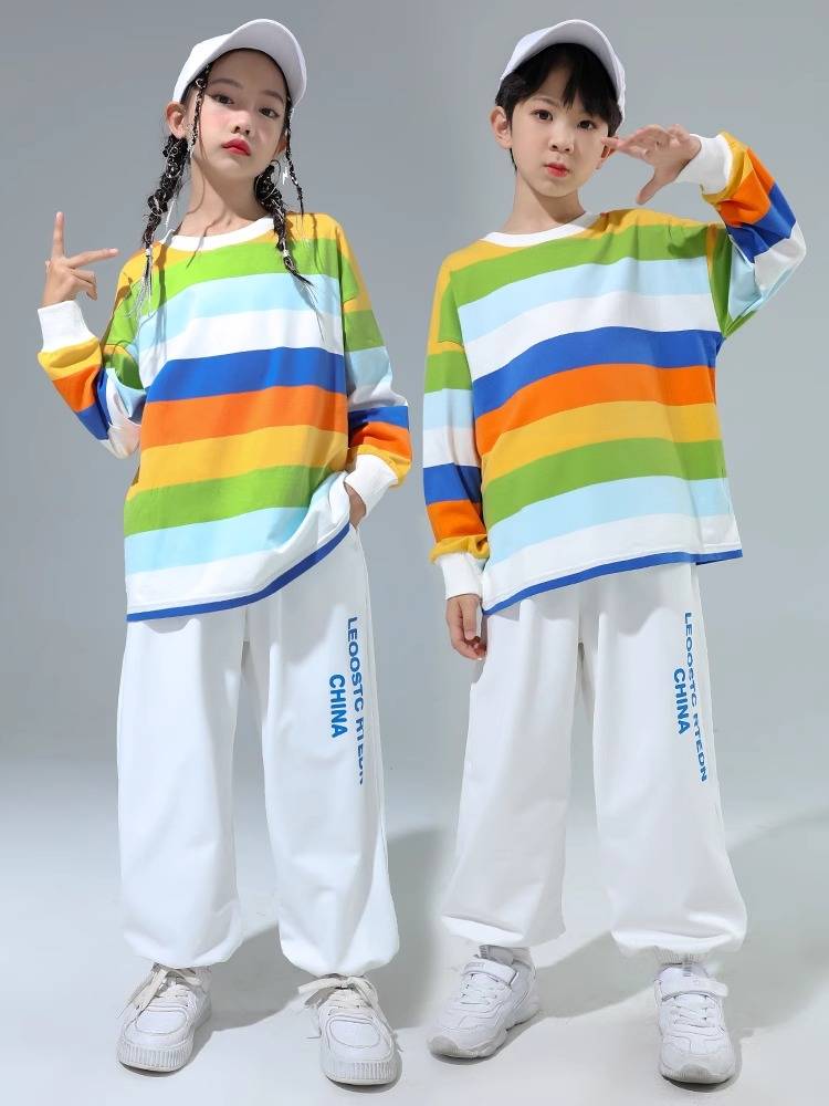 La La Ko La team performing clothing performance elementary and elementary growth sleeve sports meetings autumn and summer Children's Children's graduation service