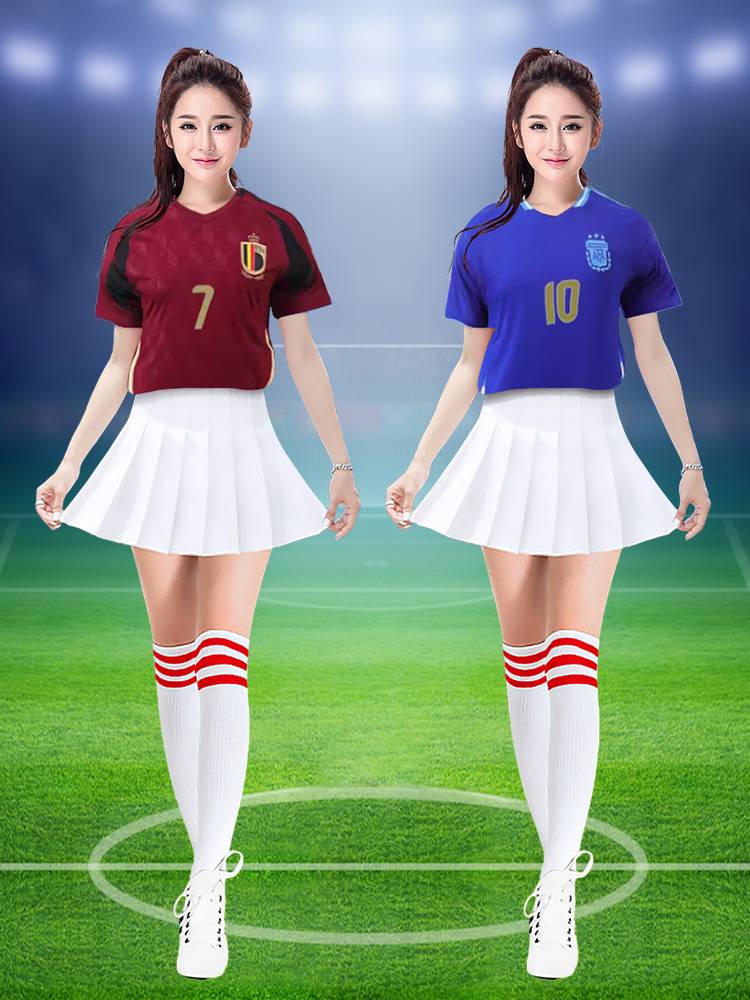 Soccer-basket girls' cheerleading costumes