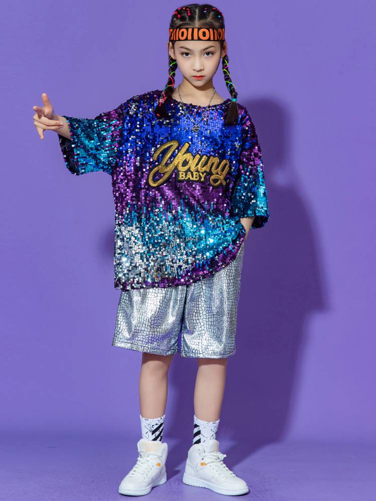 Liuyi Street Dance Children's Tide Sergeant Jazz Dance Student La La Team Performance Series Sequenant Dance Shelf Drum Performance