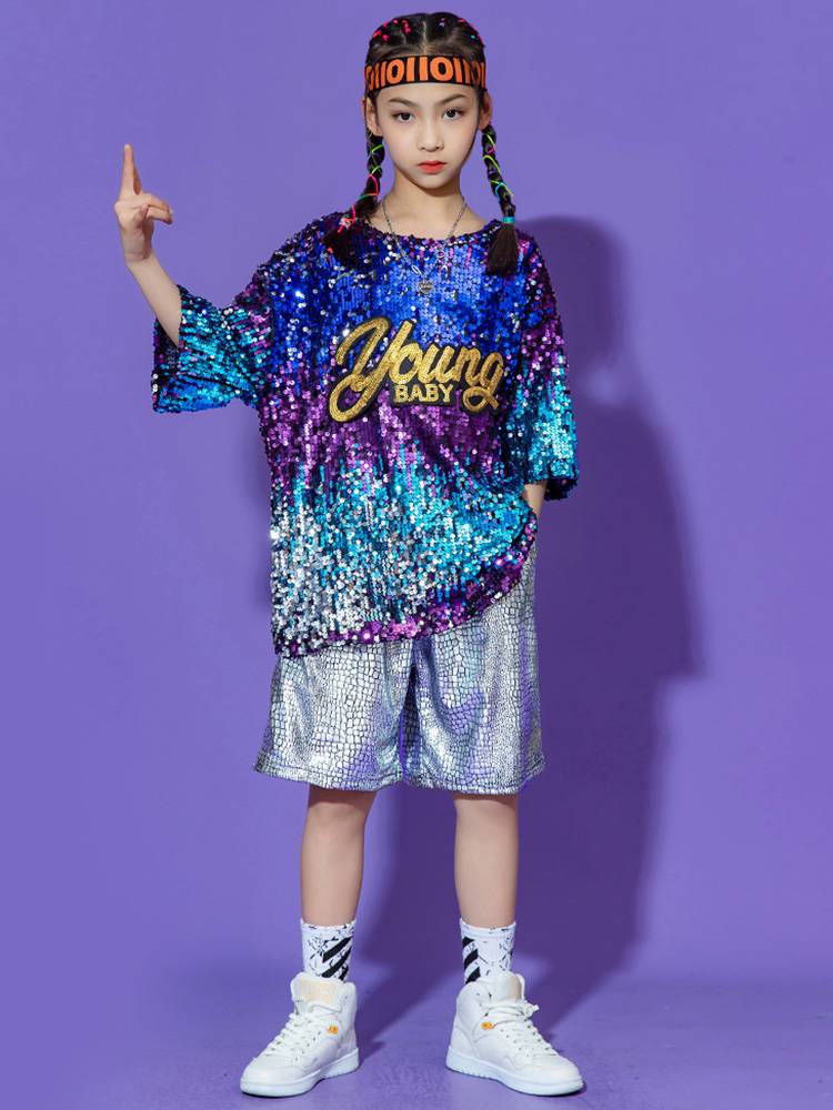 Liuyi Street Dance Children's Tide Sergeant Jazz Dance Student La La Team Performance Series Sequenant Dance Shelf Drum Performance