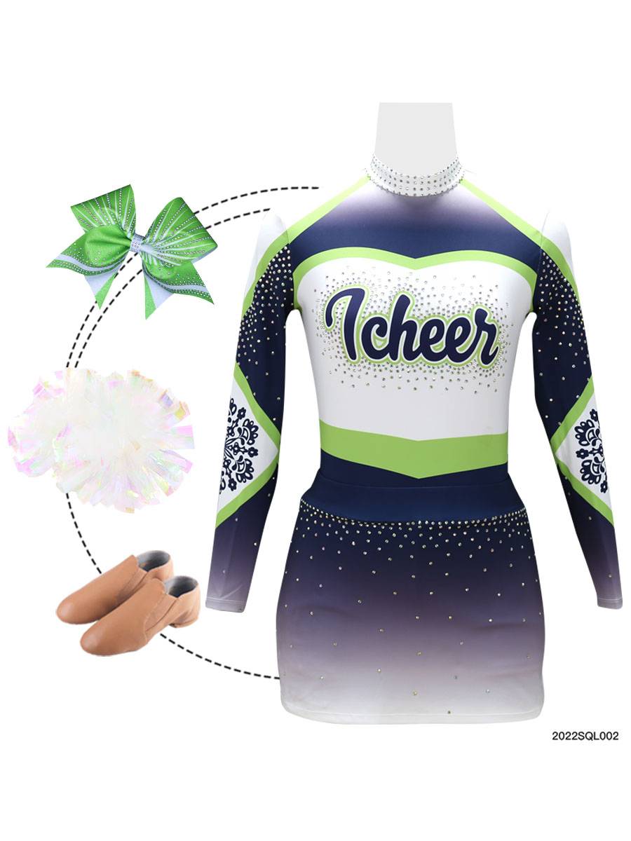 Custom flower ball la la la la la lam game clothing female campus cheerleading fuck football baby children's training team competition service