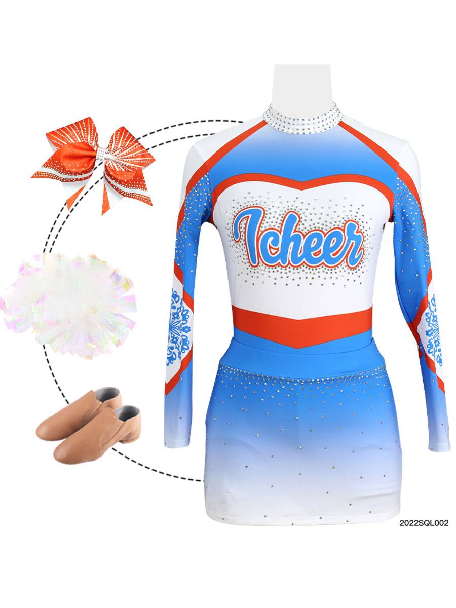 Custom flower ball la la la la la lam game clothing female campus cheerleading fuck football baby children's training team competition service