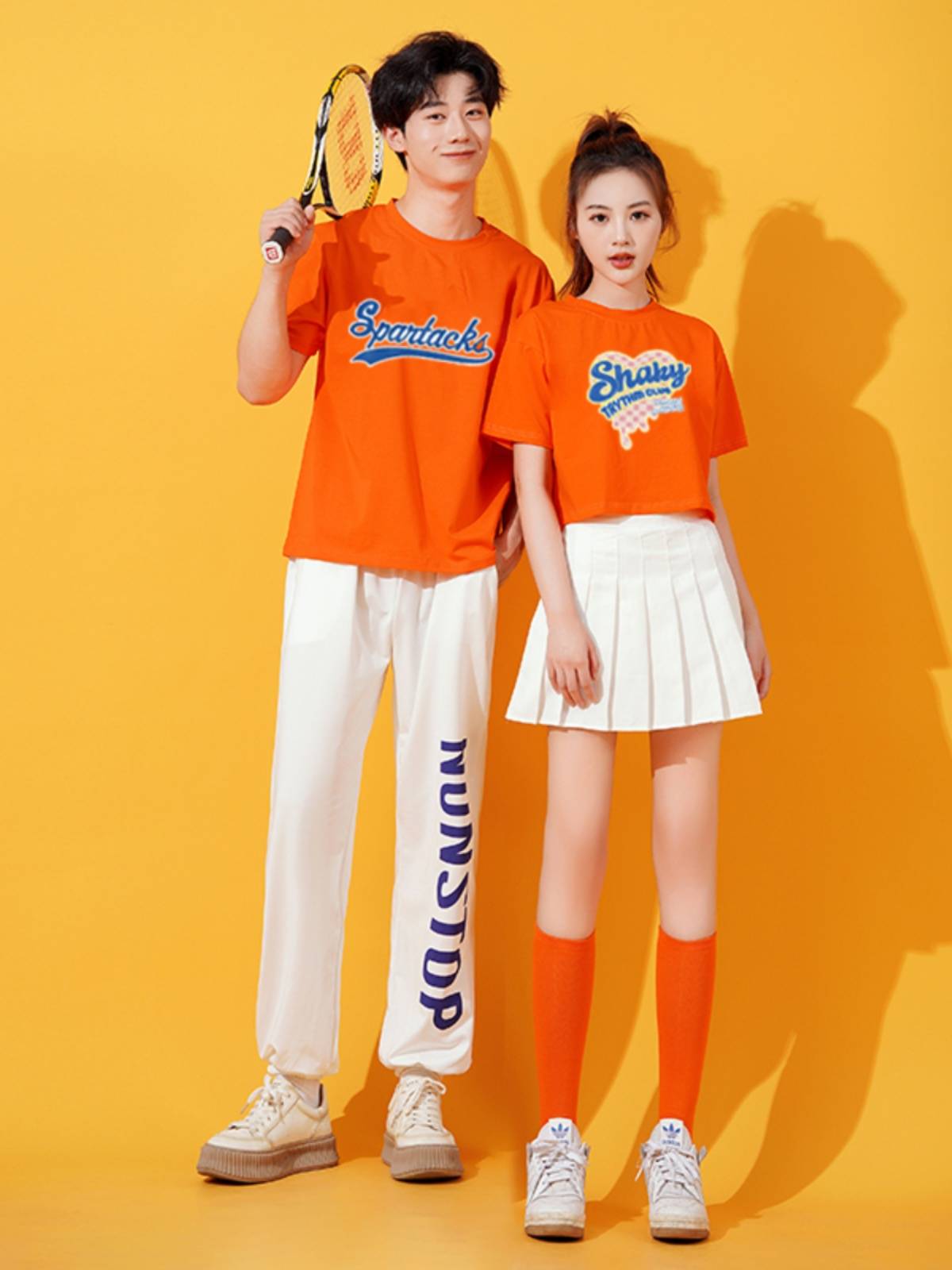 La La team clothing women's group adult middle school student sports meeting Lala team la la la la la showing dance bodybuilding suit