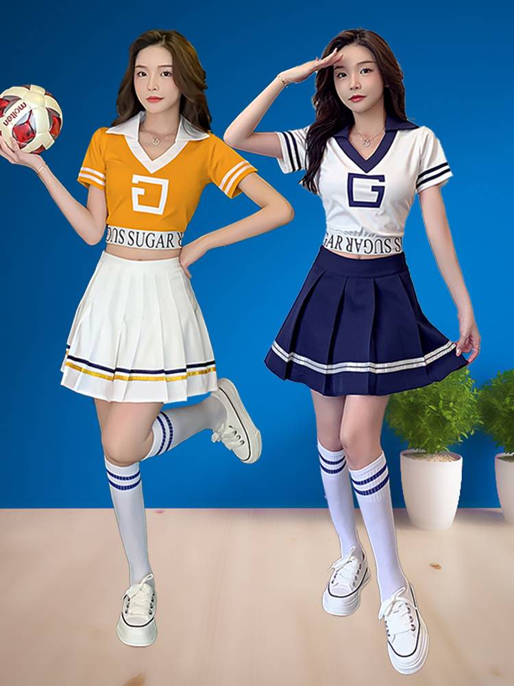 European suit cheerleading team jersey women's clothing Lala team service cheerleading bar DS performance service football baby cup