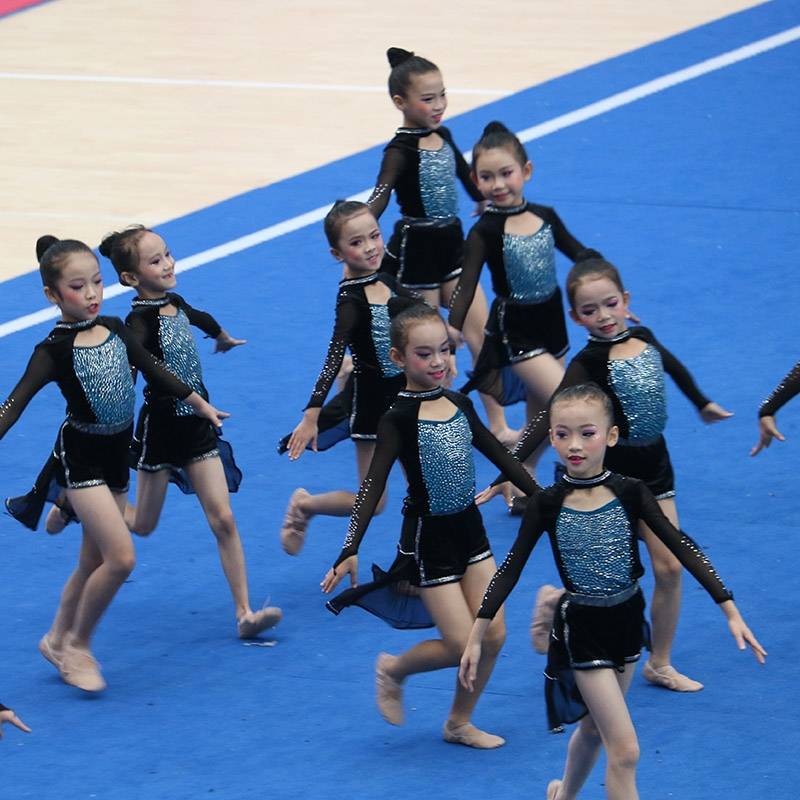 2024 new primary and secondary school students cheerleading competition clothing cheerleading team service flower ball cheerleading jazz dance clothing