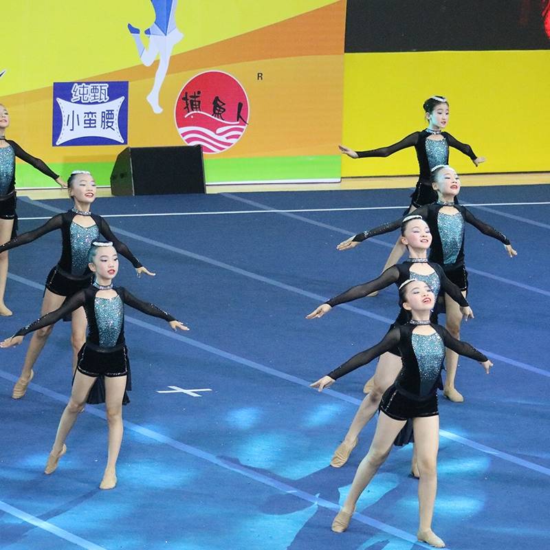 2024 new primary and secondary school students cheerleading competition clothing cheerleading team service flower ball cheerleading jazz dance clothing