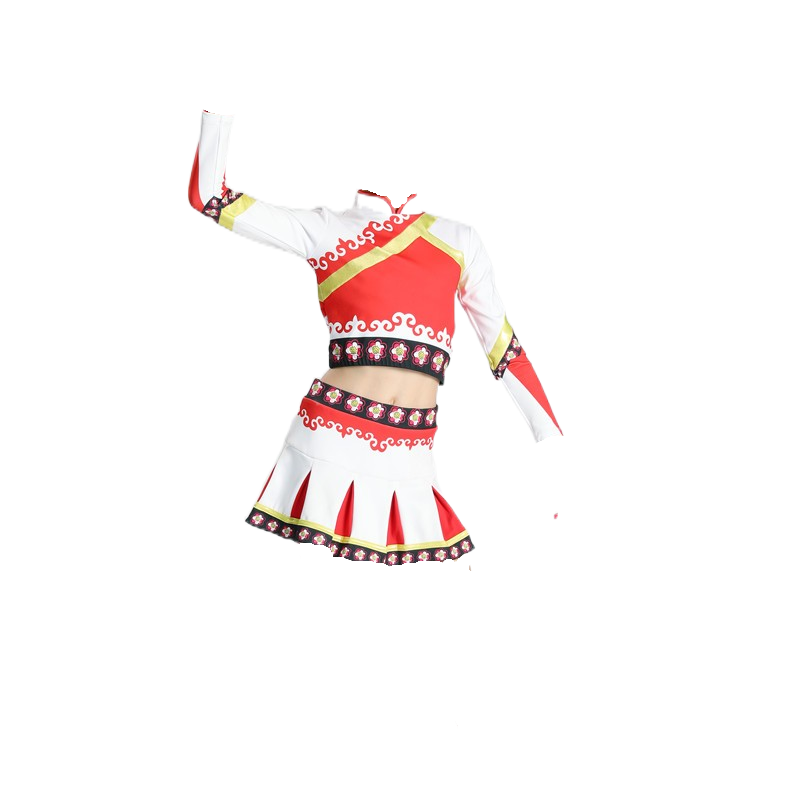 The new cheerleading team performance gymnastics skirt children, boys and women long -sleeved cheerleading sports games performance competition uniforms