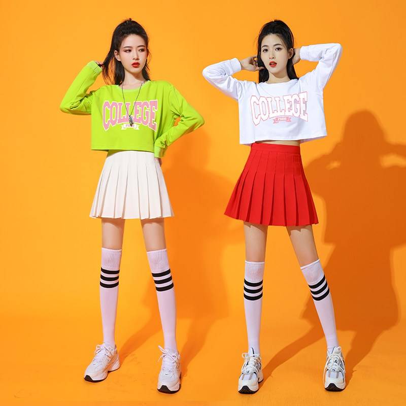 Annual Meeting Tailing Korean Dance Women's Team Playing Singing Dance Dance Dance Clothing Youth Either Low Team Dance Performance Set