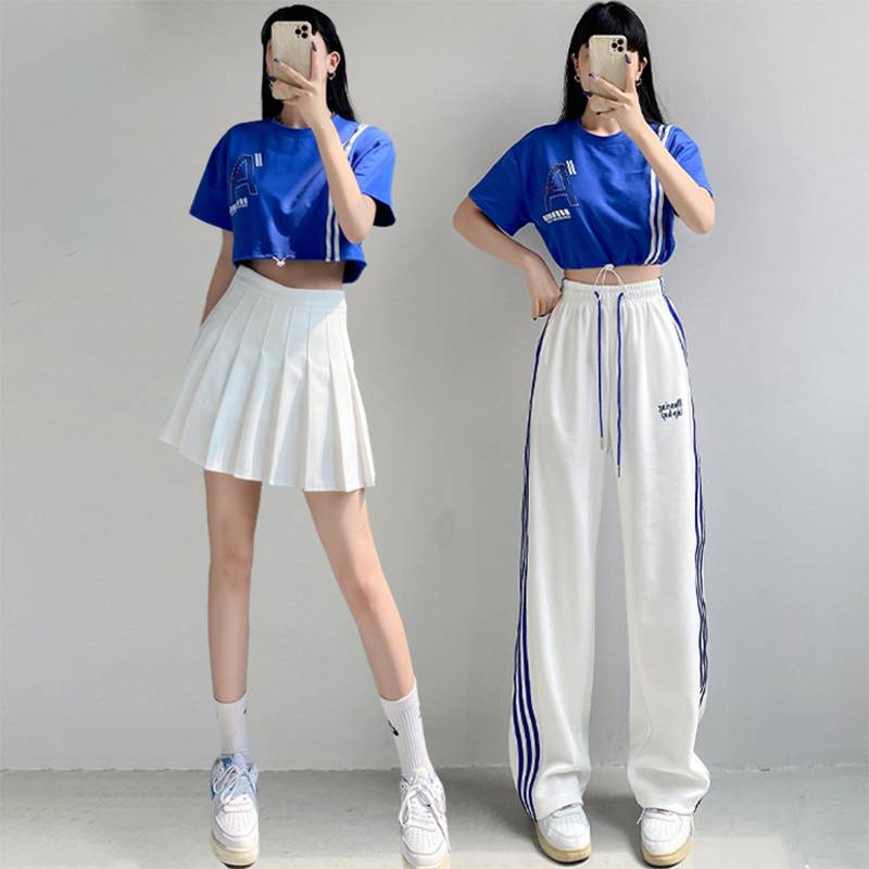 La La team clothing women's group adult middle school student sports meeting Lala team la la la la la showing dance bodybuilding suit