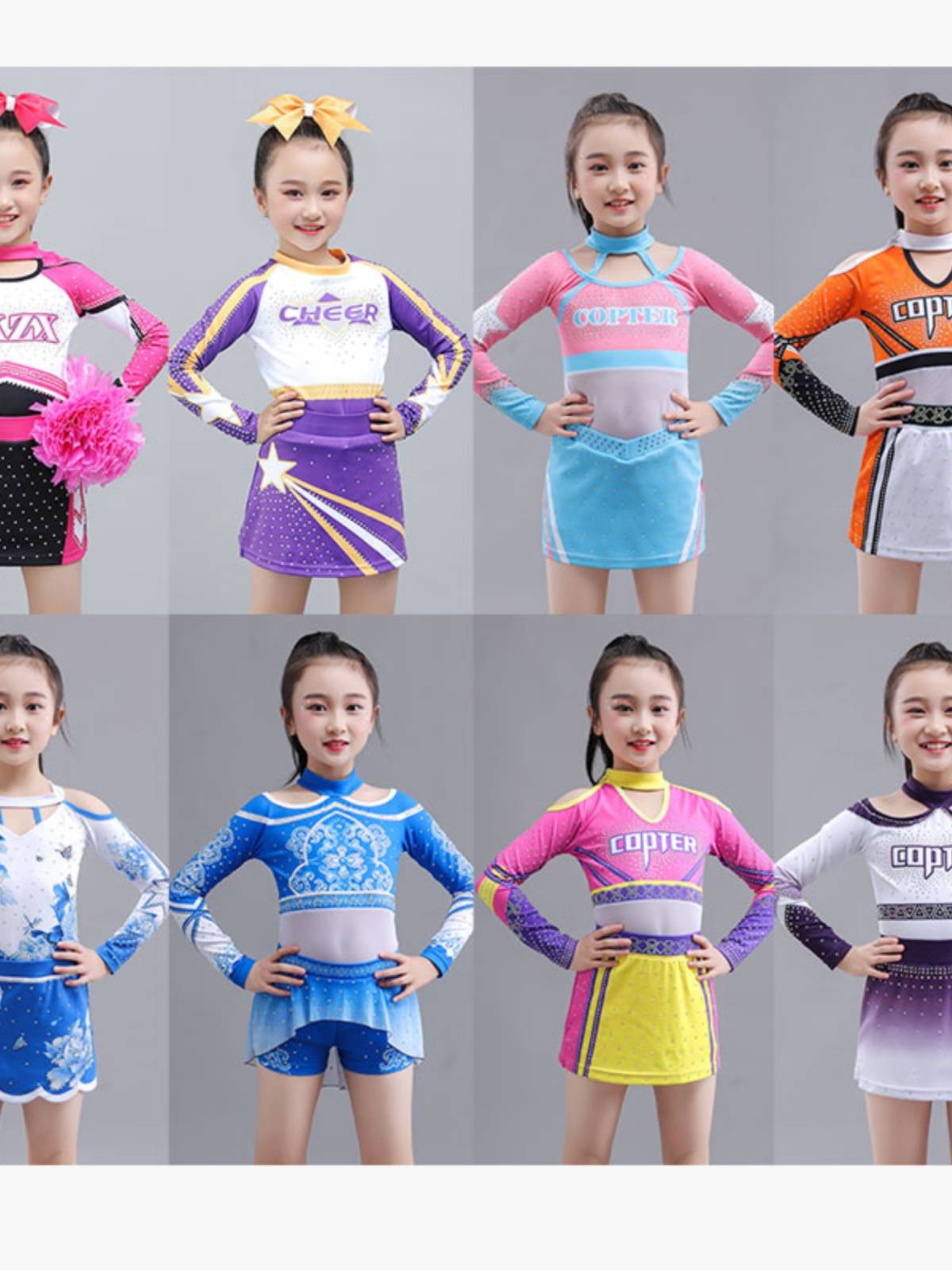 La La team clothing girls and children la la la fucking clothing set art gymnastics jazz clothing figure skating competition uniform