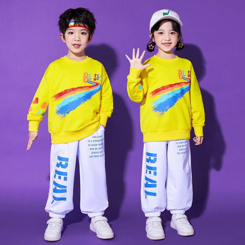 Children's cheerleader performance clothing set Elementary school sports meeting opening ceremony entry competition team service