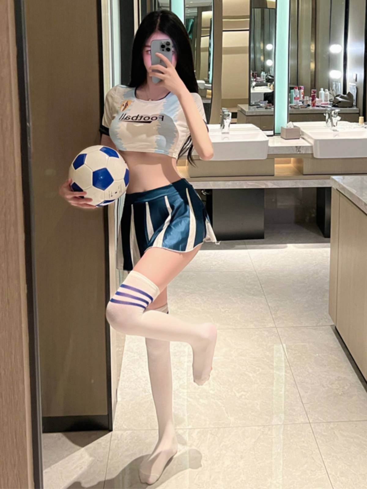 football baby european uniform cup of argentinian cheerleading girl cosplay pure sexy suite