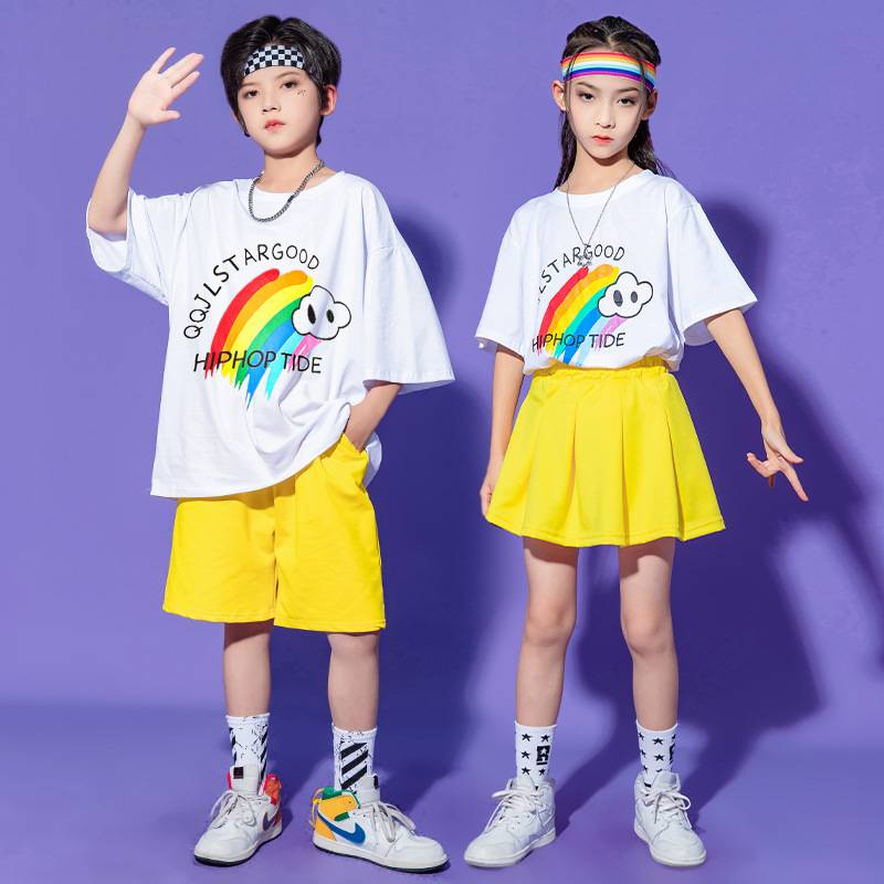 Liuyi Children's Hip -Hop Set Boys Hip -hop Watch, Girl La La Team Clothing Chorus Performance