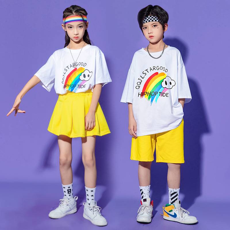 Liuyi Children's Hip -Hop Set Boys Hip -hop Watch, Girl La La Team Clothing Chorus Performance