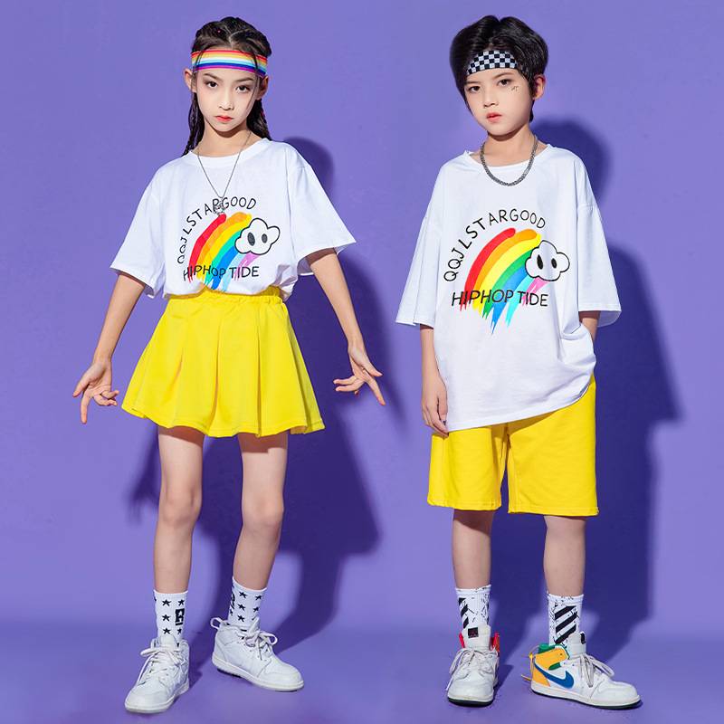 Liuyi Children's Hip -Hop Set Boys Hip -hop Watch, Girl La La Team Clothing Chorus Performance