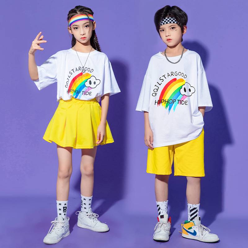 Liuyi Children's Hip -Hop Set Boys Hip -hop Watch, Girl La La Team Clothing Chorus Performance
