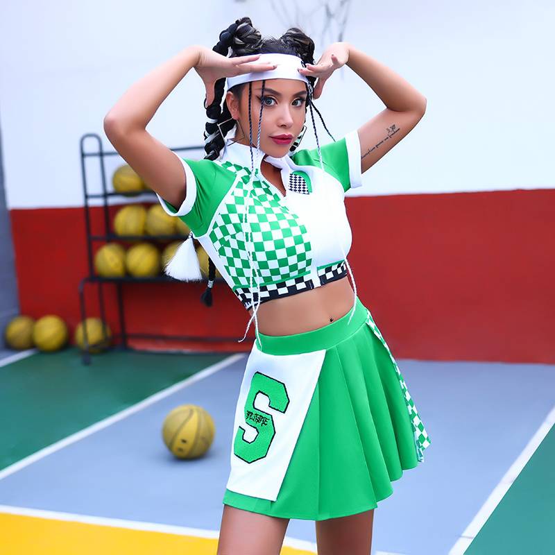 La La Team clothing female adult football baby uniform jazz dance la la la la la la la women group performance service