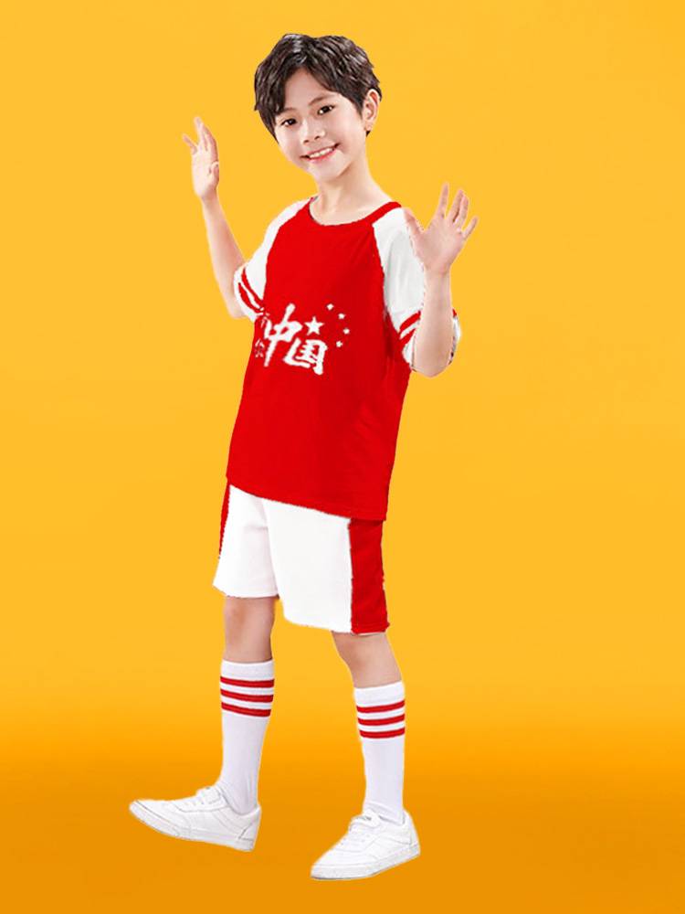 Primary school chorus dance performance clothing La cheerle cheerleading group performed Chinese style hip -hop hip -hop clothing