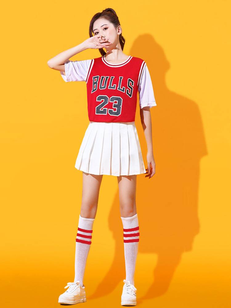 Adult basketball baby Lala team cheerleading girl group youthful vitality dance performance service student cheerleading team clothing