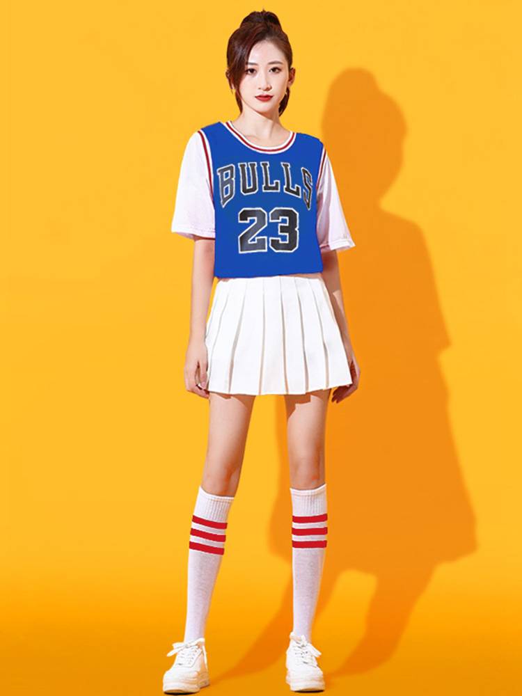 Adult basketball baby Lala team cheerleading girl group youthful vitality dance performance service student cheerleading team clothing
