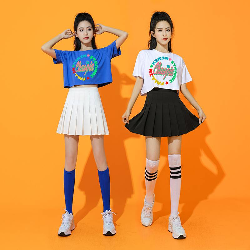La La team clothing women's group summer jazz dance set student modern dance performance clothes football baby performance clothing