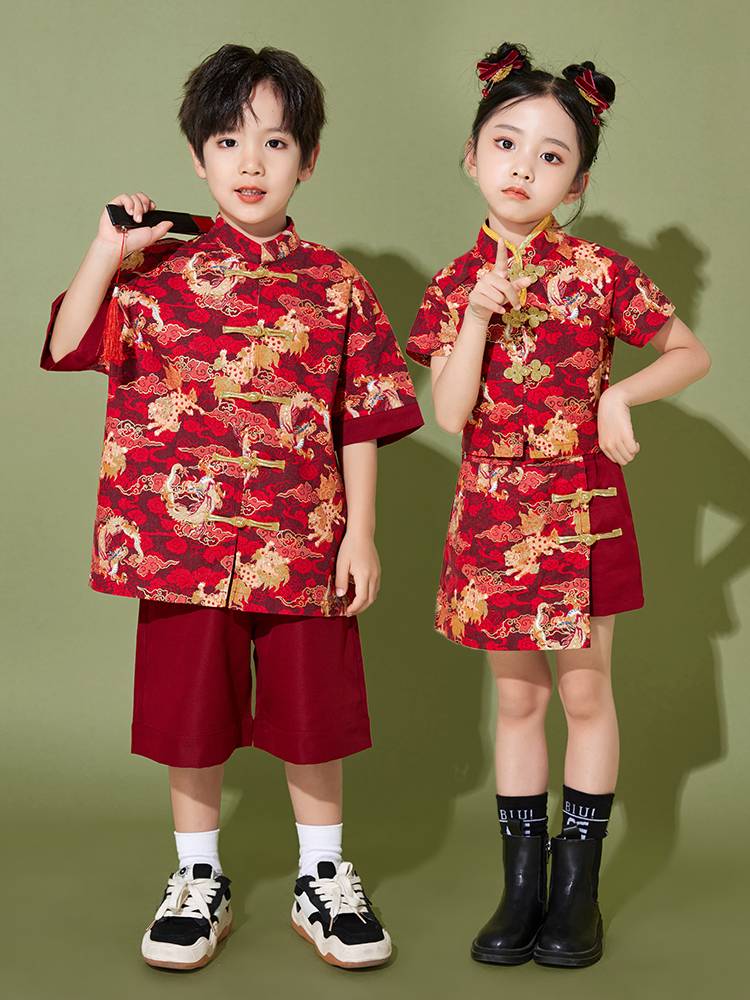 Liuyi Children's Performance Service La La team service kindergarten Chinese class service graduation class photo group clothing suite