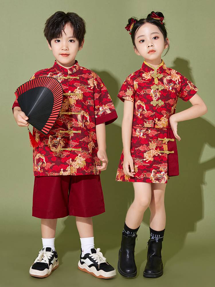 Liuyi Children's Performance Service La La team service kindergarten Chinese class service graduation class photo group clothing suite