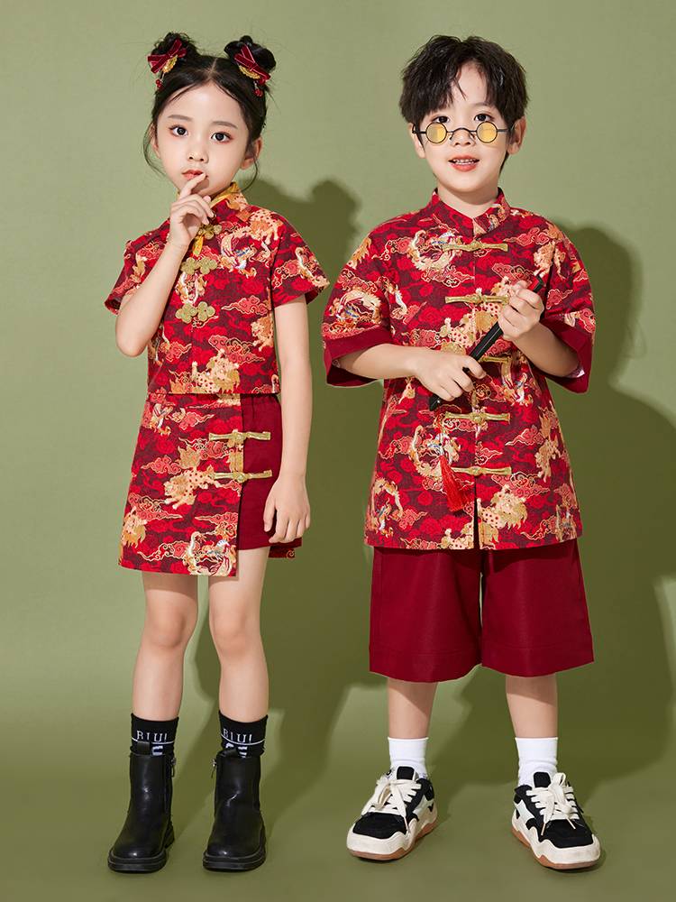 Liuyi Children's Performance Service La La team service kindergarten Chinese class service graduation class photo group clothing suite