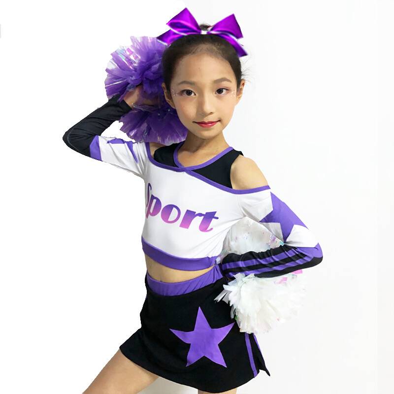 The new cheerleader clothing female primary and secondary school students Korean version of the style children's specialty cheerleading competition service show