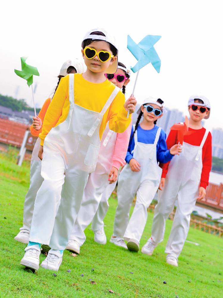 Kindergarten Performance Dance Dance Cute Belt Pants Set Street Dance Games Primary School Student La La Team Performance Service