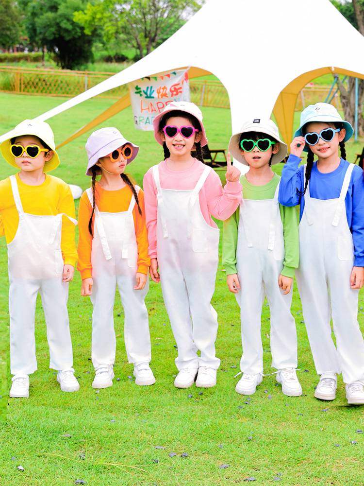 Kindergarten Performance Dance Dance Cute Belt Pants Set Street Dance Games Primary School Student La La Team Performance Service