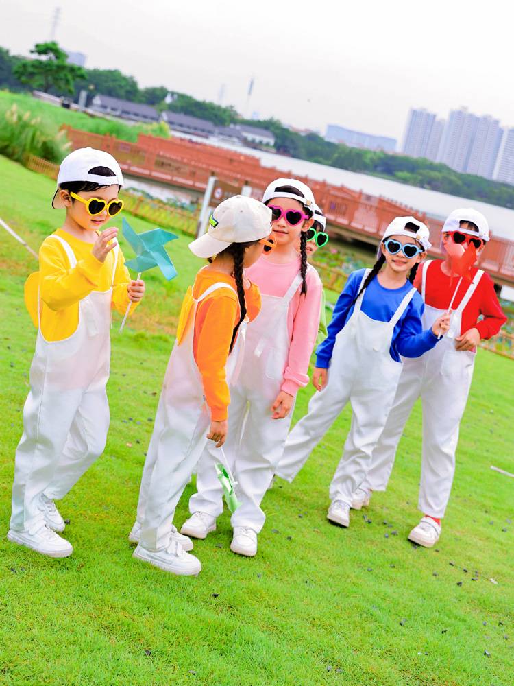 Kindergarten Performance Dance Dance Cute Belt Pants Set Street Dance Games Primary School Student La La Team Performance Service