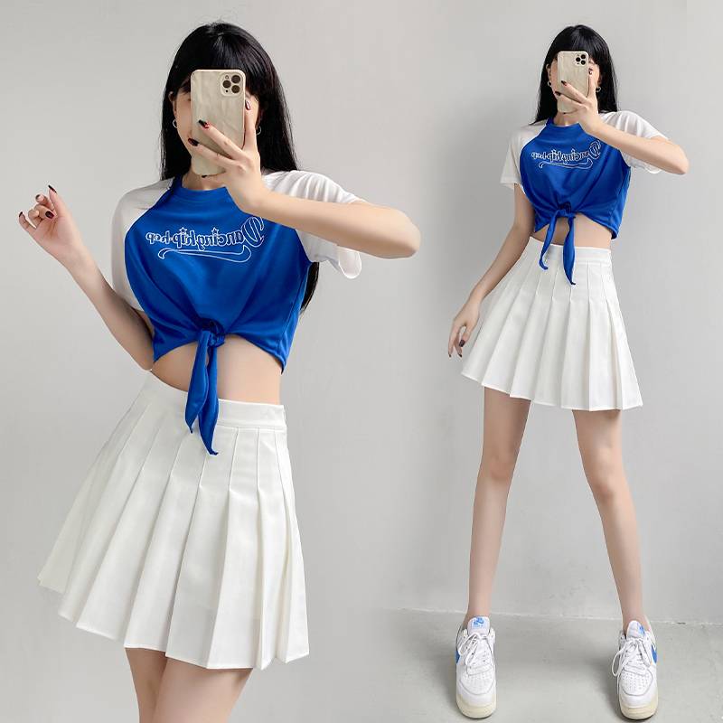 La La team clothing women's group adult football baby Lala cheerleading song performance dance bodybuilding suit