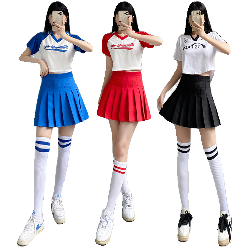 La La team clothing women's group adult football baby Lala cheerleading song performance dance bodybuilding suit