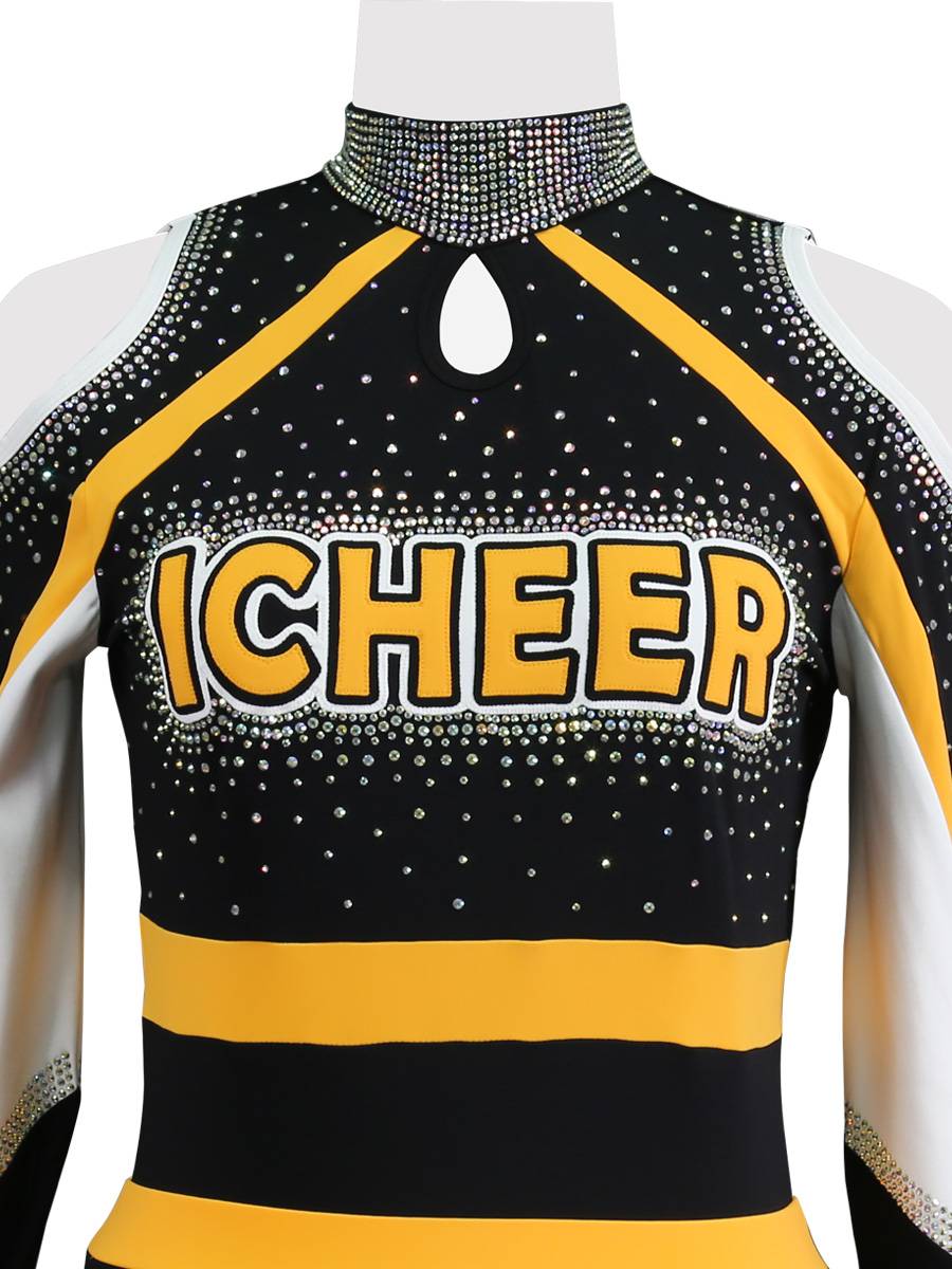 Student competition performance of flower ball skills spring and summer new long -sleeved full set of custom football basketball cheerleader clothing