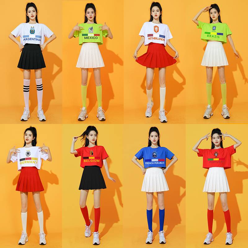 European national team cheerleading team Lara fucking clothing football baby cup female group dance performance dancing clothes