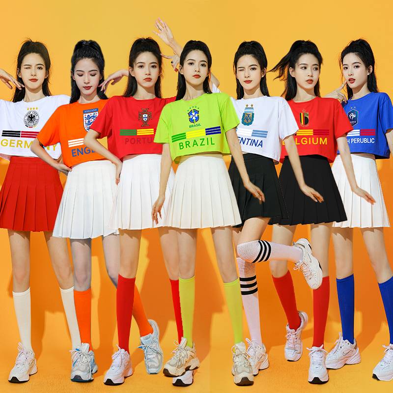 European national team cheerleading team Lara fucking clothing football baby cup female group dance performance dancing clothes