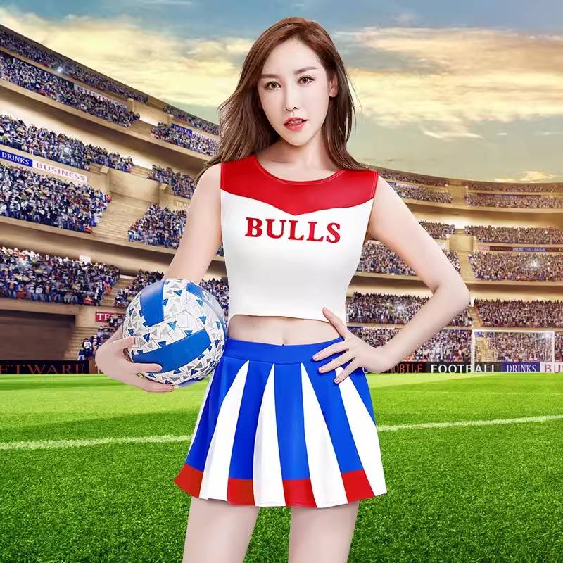Adult cheerleader performance service college student Korean women's team European football baby cup