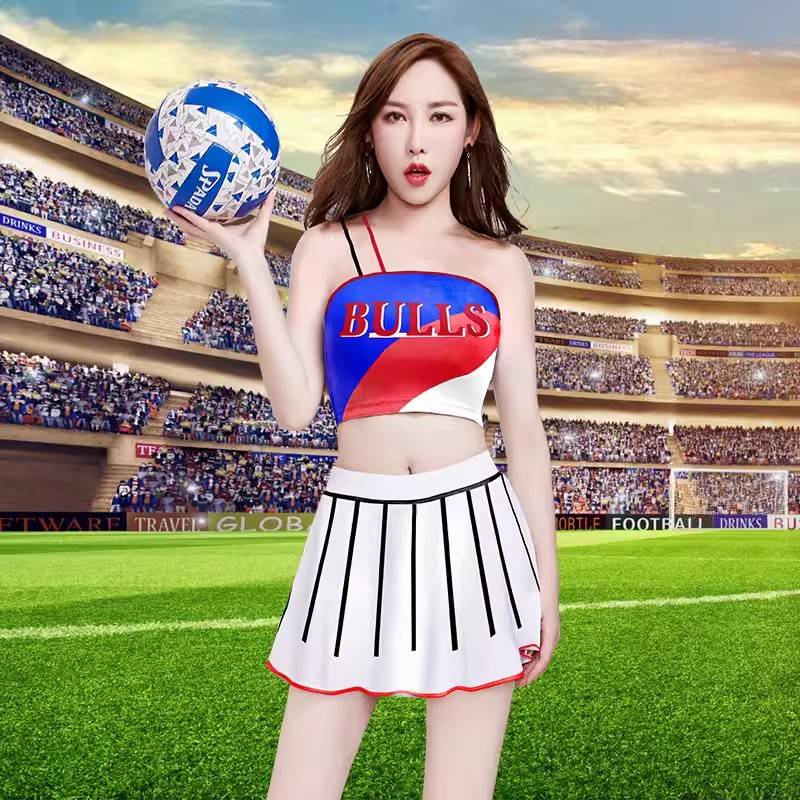 Adult cheerleader performance service college student Korean women's team European football baby cup