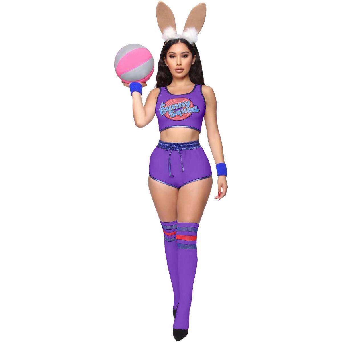 New product cross -border women's basketball football show shirt short pants head jewelry three -piece lays team laid team performance service