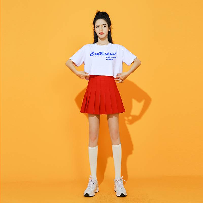 La La team clothing women's set jazz dance performance clothing summer adult Rara team La la la la fuck dance performance clothing