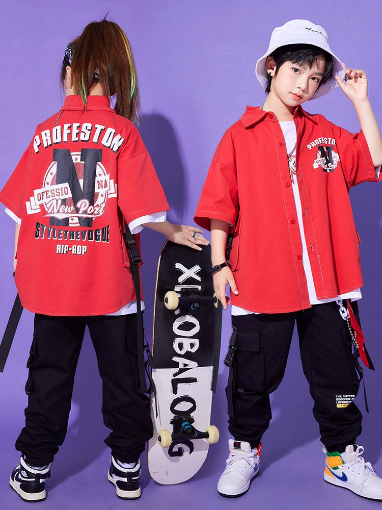 Hip -hop Children's Jazz Dance Set Primary School Student La La Team Performance Service La La Koqi chorus team uniform